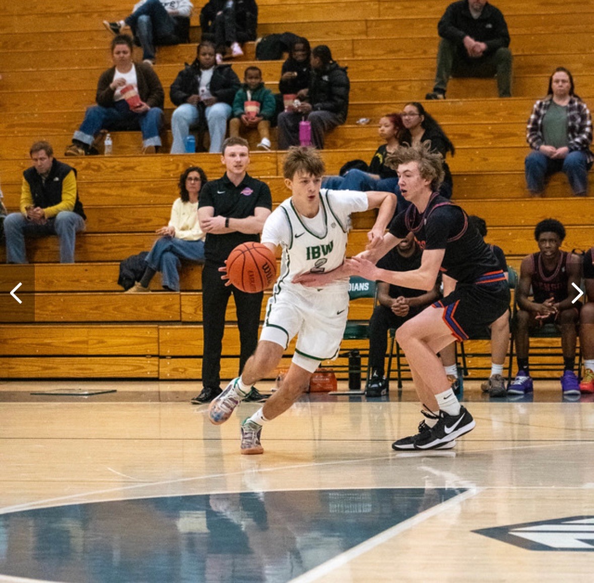 Coach Liam playing defense